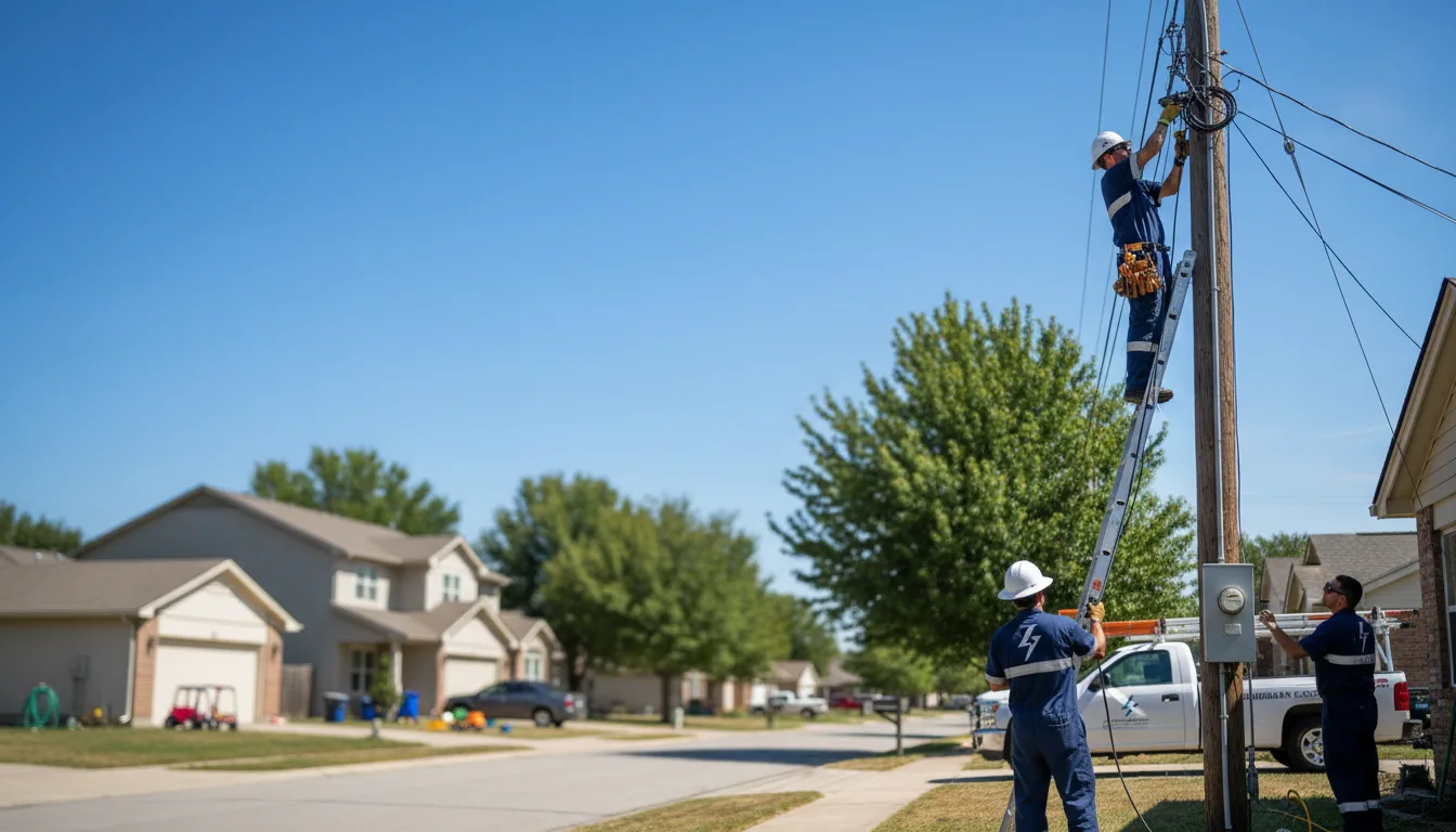 Residential electrician providing installation services in Wolverton, MN